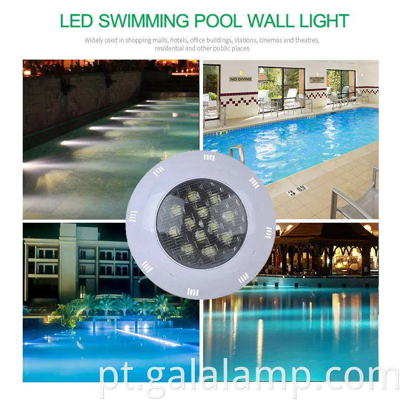 Luzes de parede da piscina LED, luzes de parede subaquática, luzes de arco -íris à prova d'água
